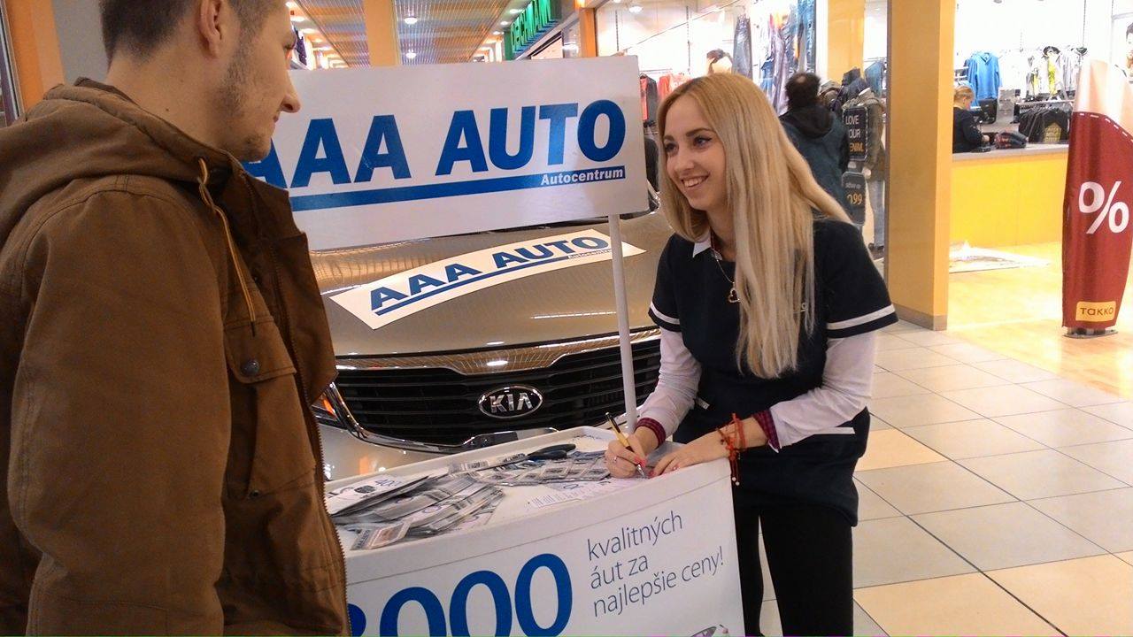 Zajistili jsme hostesku v Nitre pro autobazar AAA AUTO